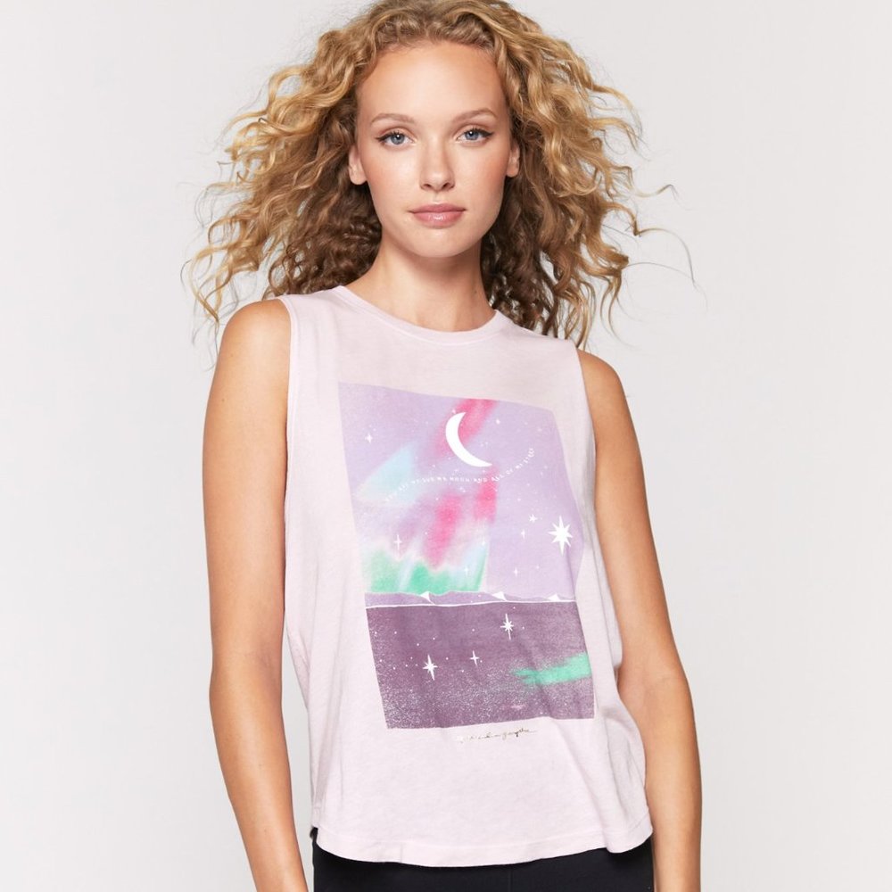 Spiritual Gangster Sun Moon and All My Stars Muscle Tank